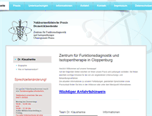 Tablet Screenshot of nuklearmedizin-clp.de